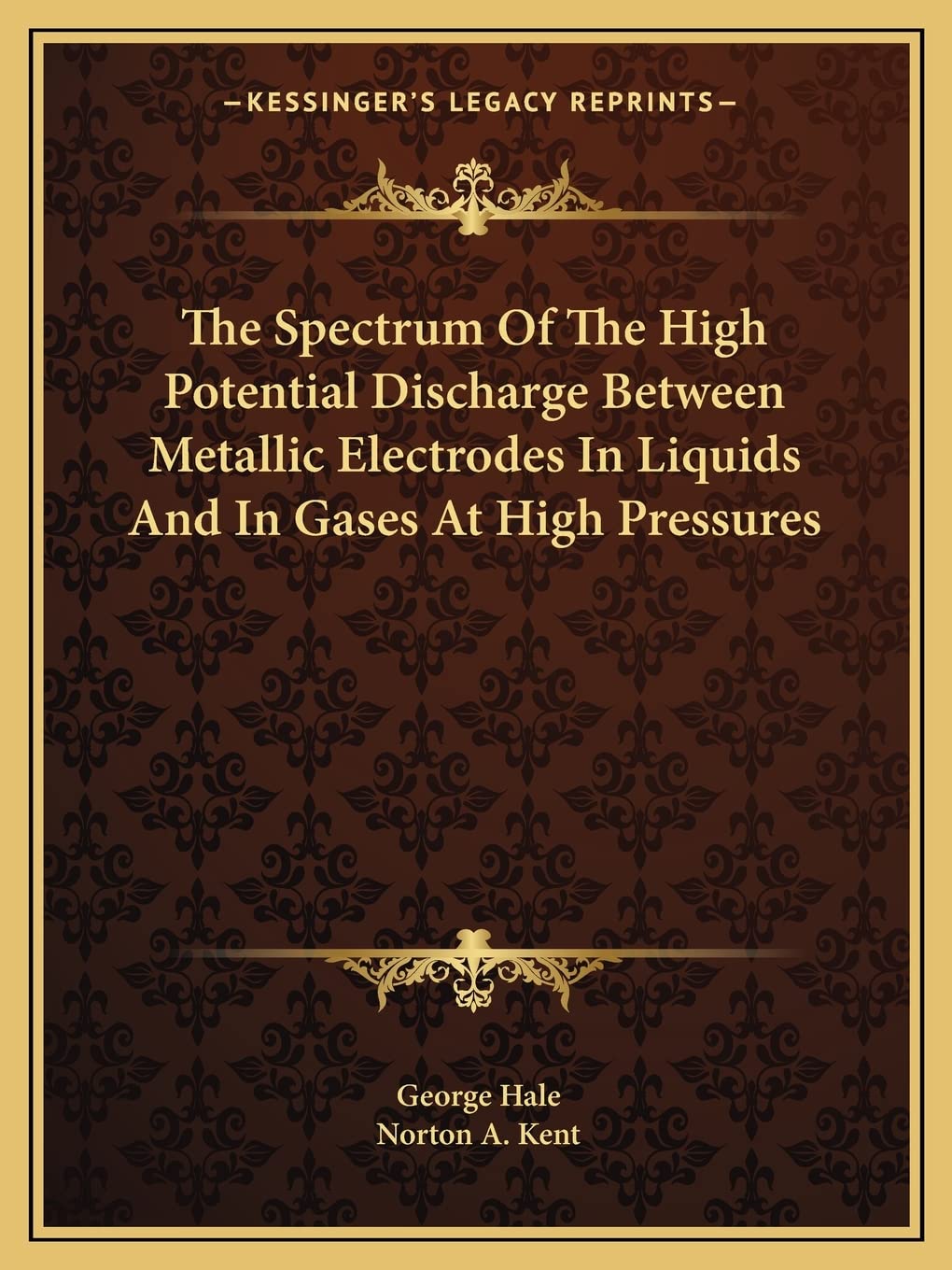 The Spectrum Of The High Potential Discharge Between Metallic Electrodes In Liquids And In Gases At High Pressures Contemporary literature