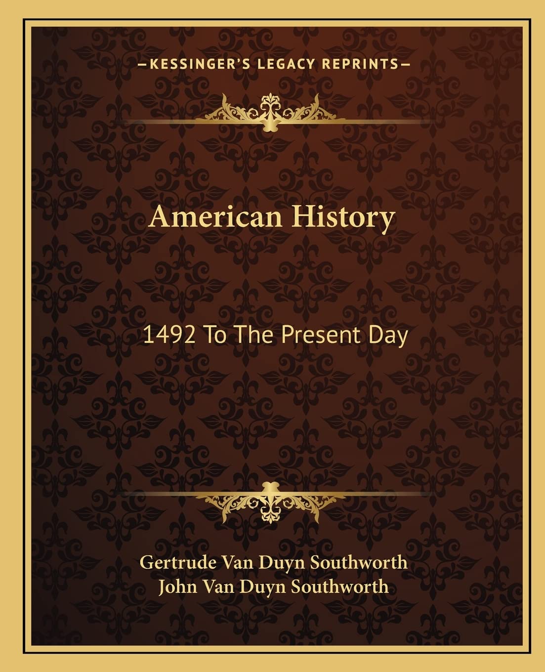 American History: 1492 To The Present Day Contemporary literature