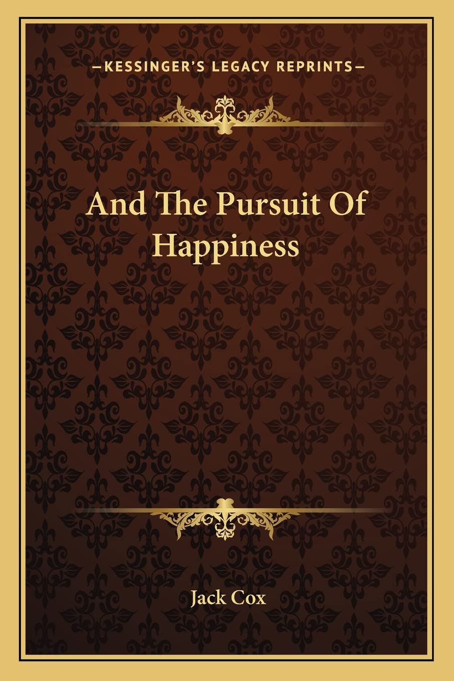 And The Pursuit Of Happiness Contemporary literature