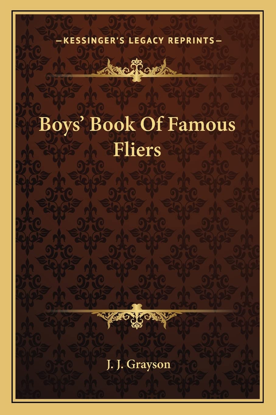 Boys' Book Of Famous Fliers Contemporary literature