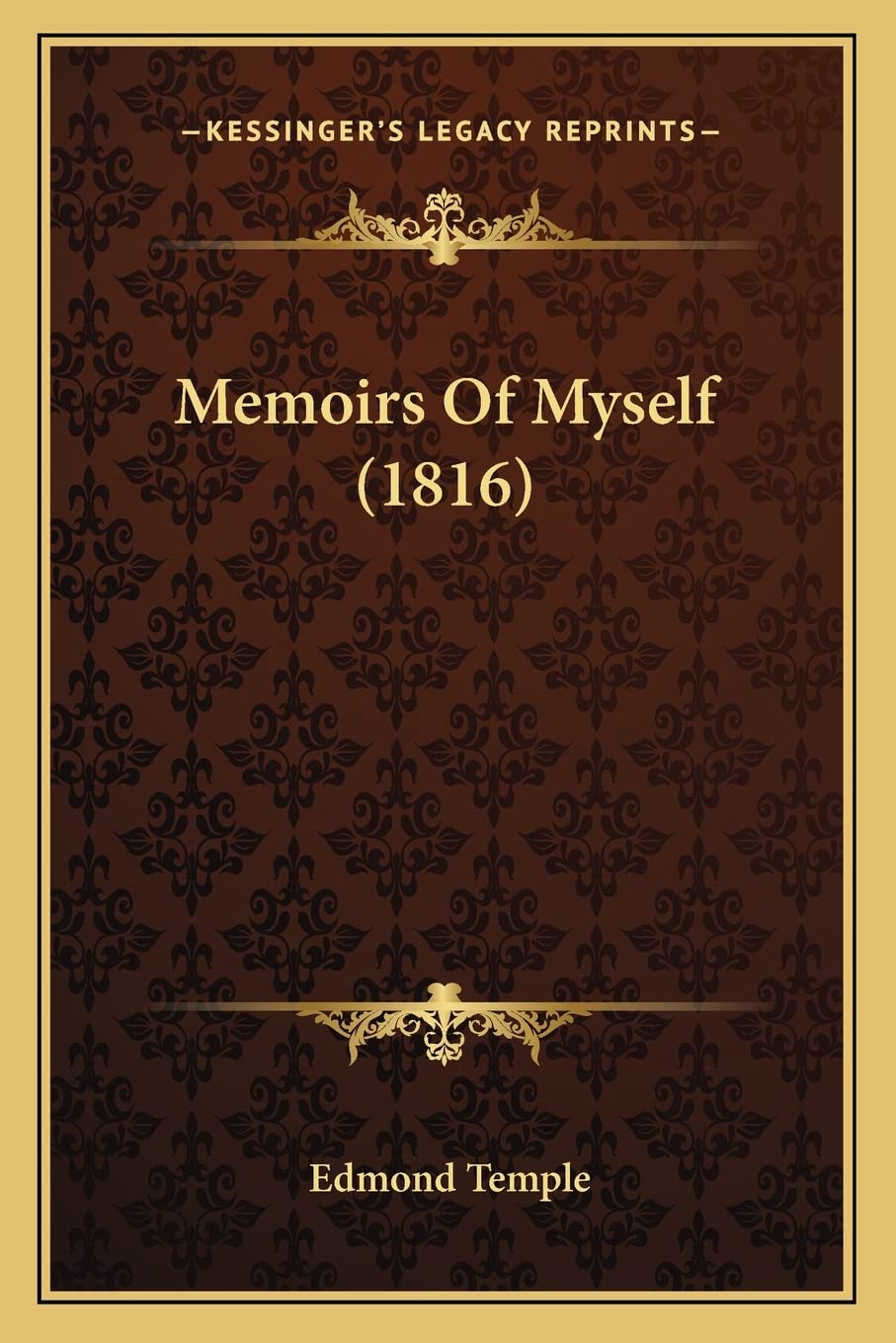 Memoirs Of Myself (1816) Essays & Short Stories