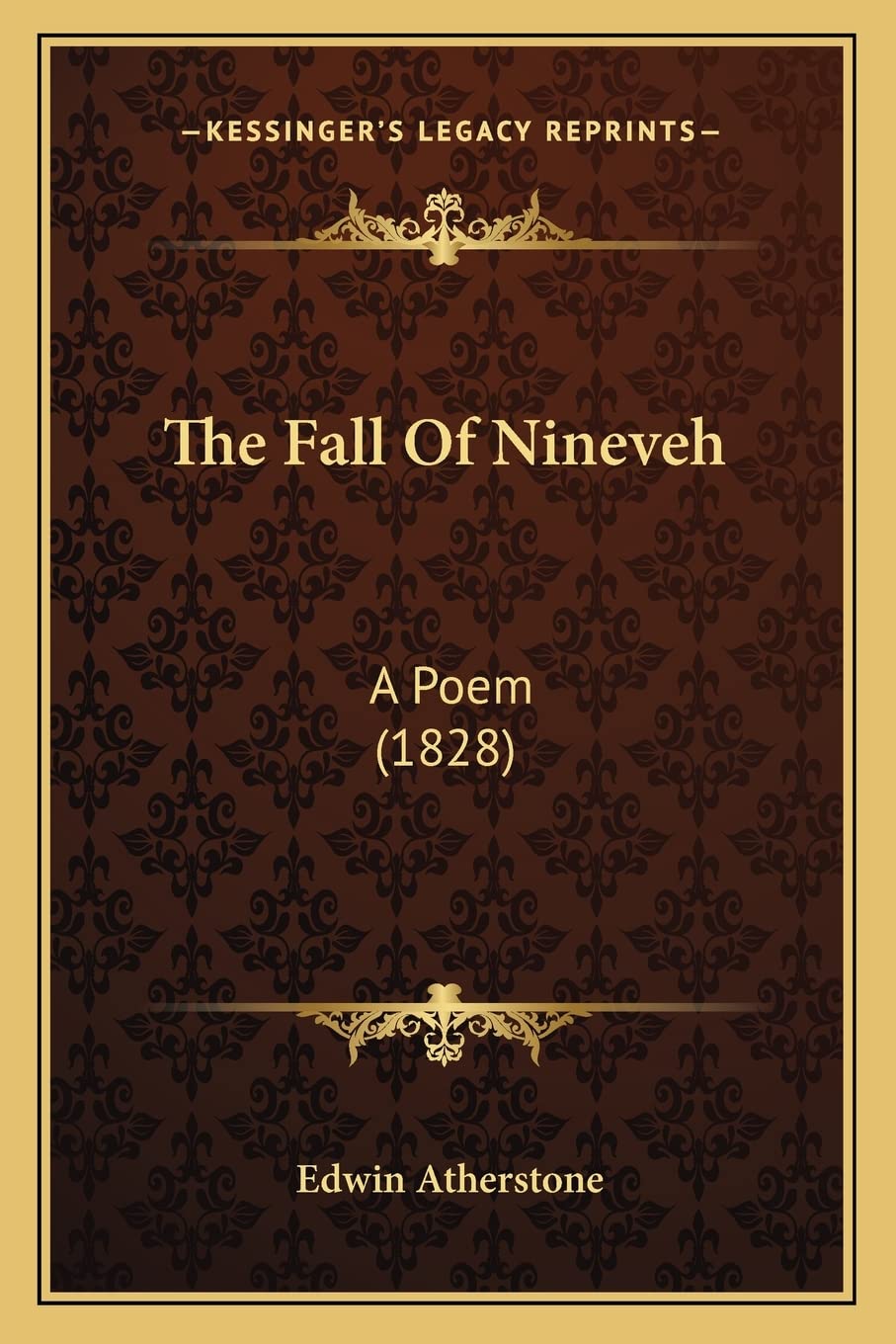 The Fall Of Nineveh: A Poem (1828) Contemporary literature