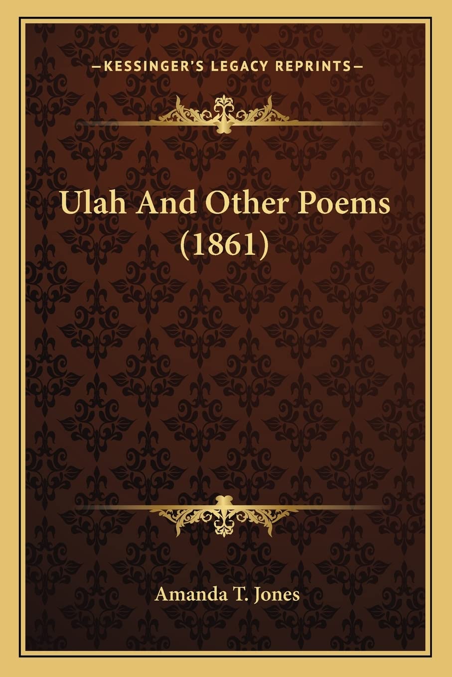Ulah And Other Poems (1861) Poetry
