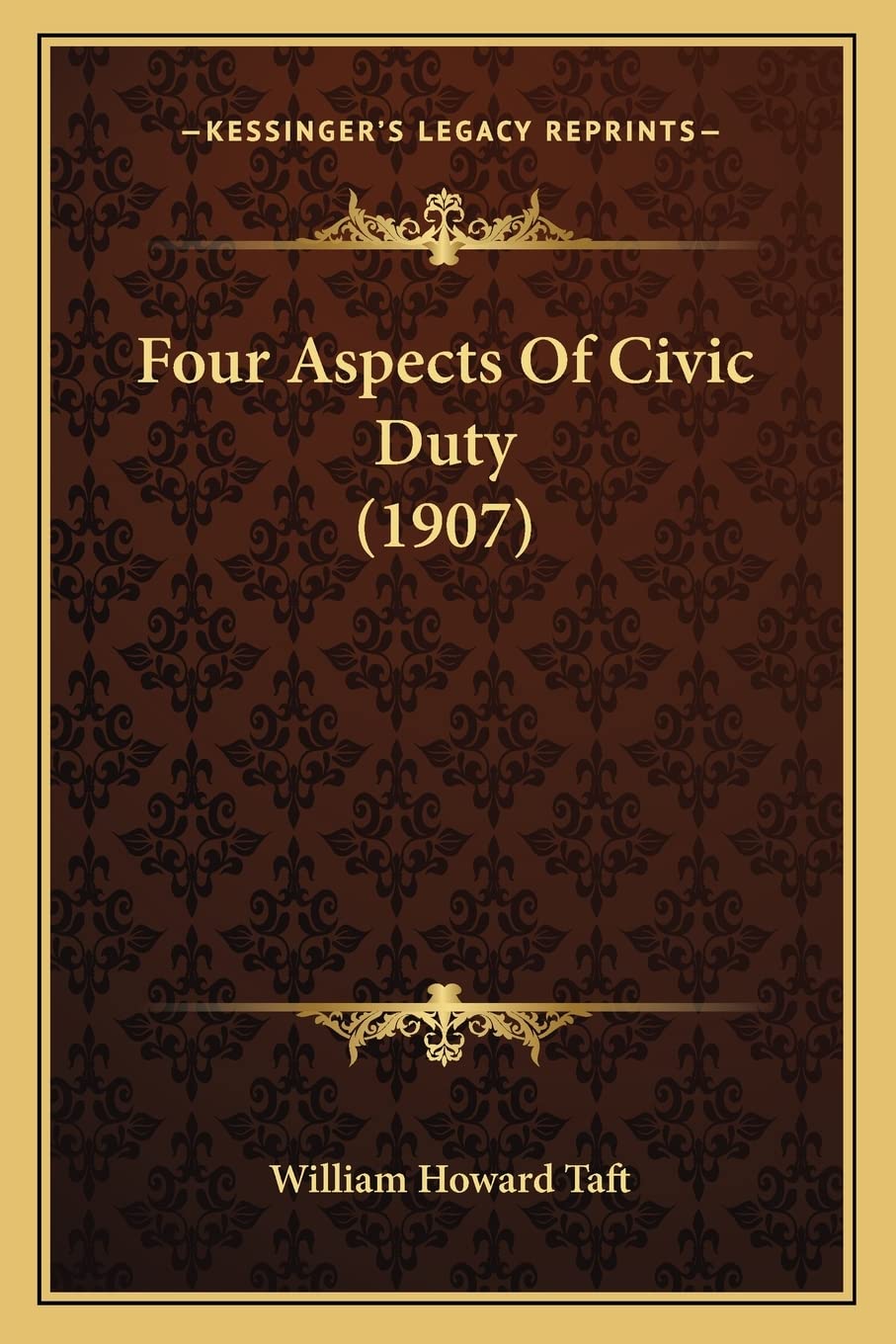 Four Aspects Of Civic Duty (1907) Contemporary literature