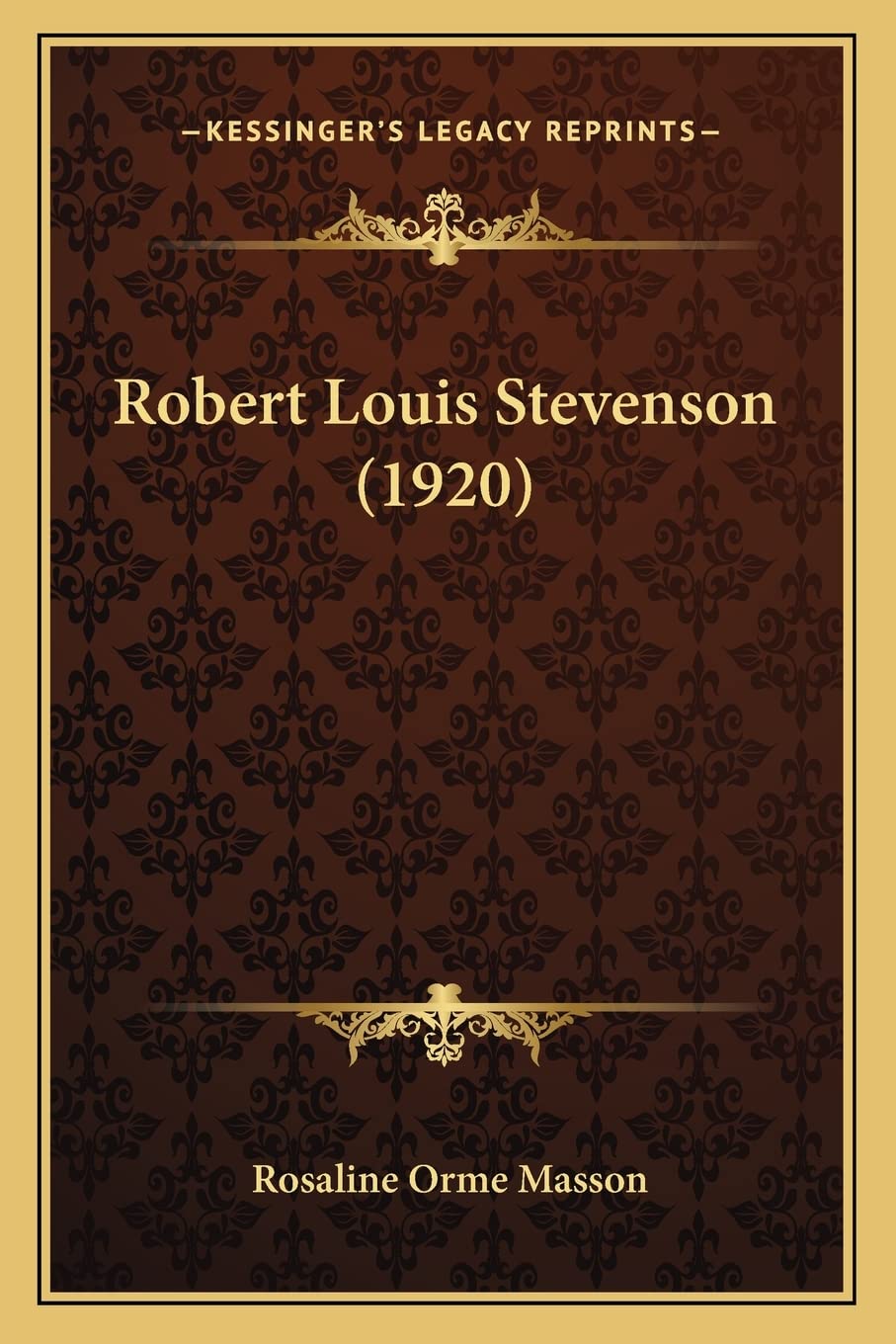 Robert Louis Stevenson (1920) Contemporary literature