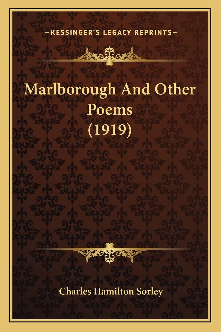 Marlborough And Other Poems (1919) Poetry