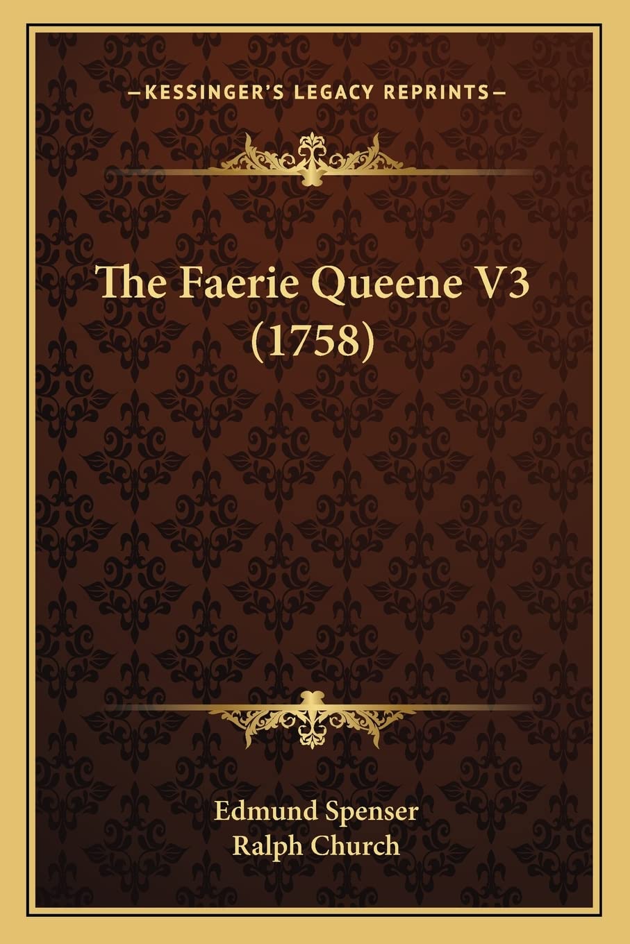 The Faerie Queene V3 (1758) Contemporary literature