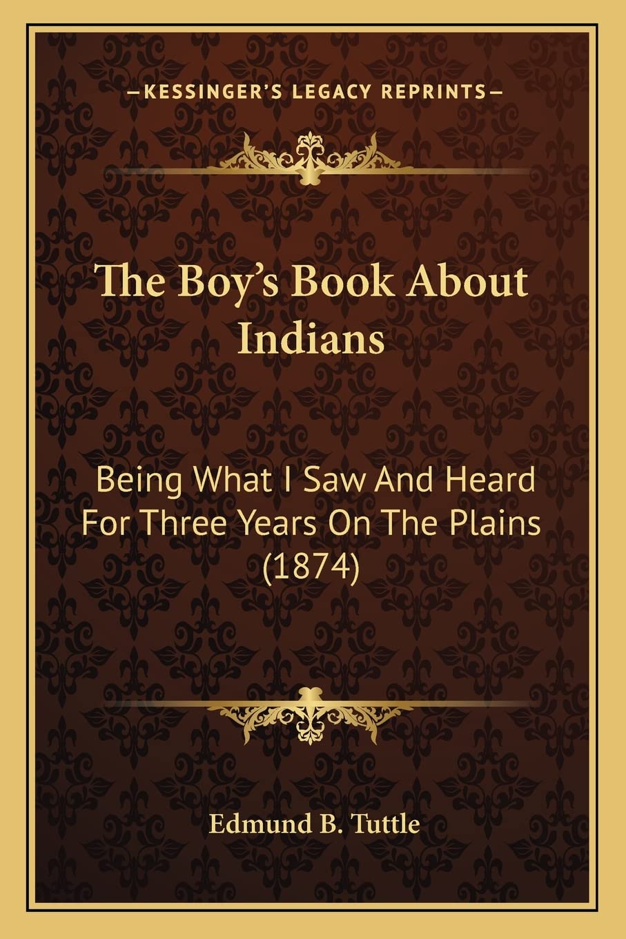 The Boy's Book About Indians: Being What I Saw And Heard For Three Years On The Plains (1874) Contemporary literature