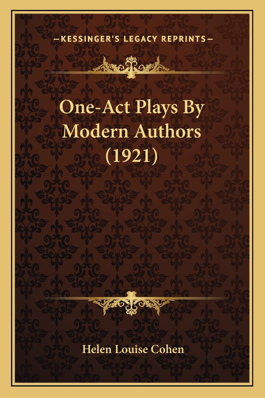 One-Act Plays By Modern Authors (1921) Drama