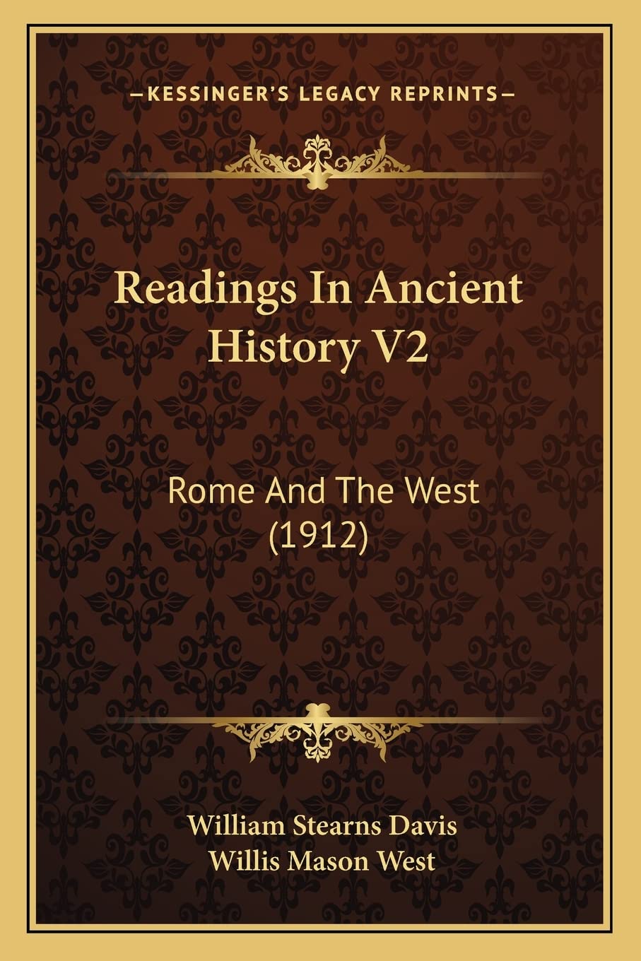Readings In Ancient History V2: Rome And The West (1912) Contemporary literature