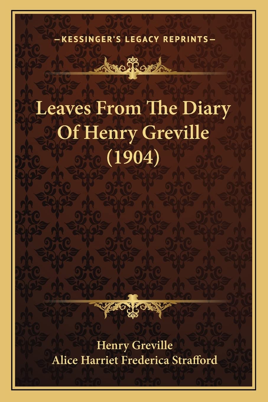 Leaves From The Diary Of Henry Greville (1904) Essays & Short Stories