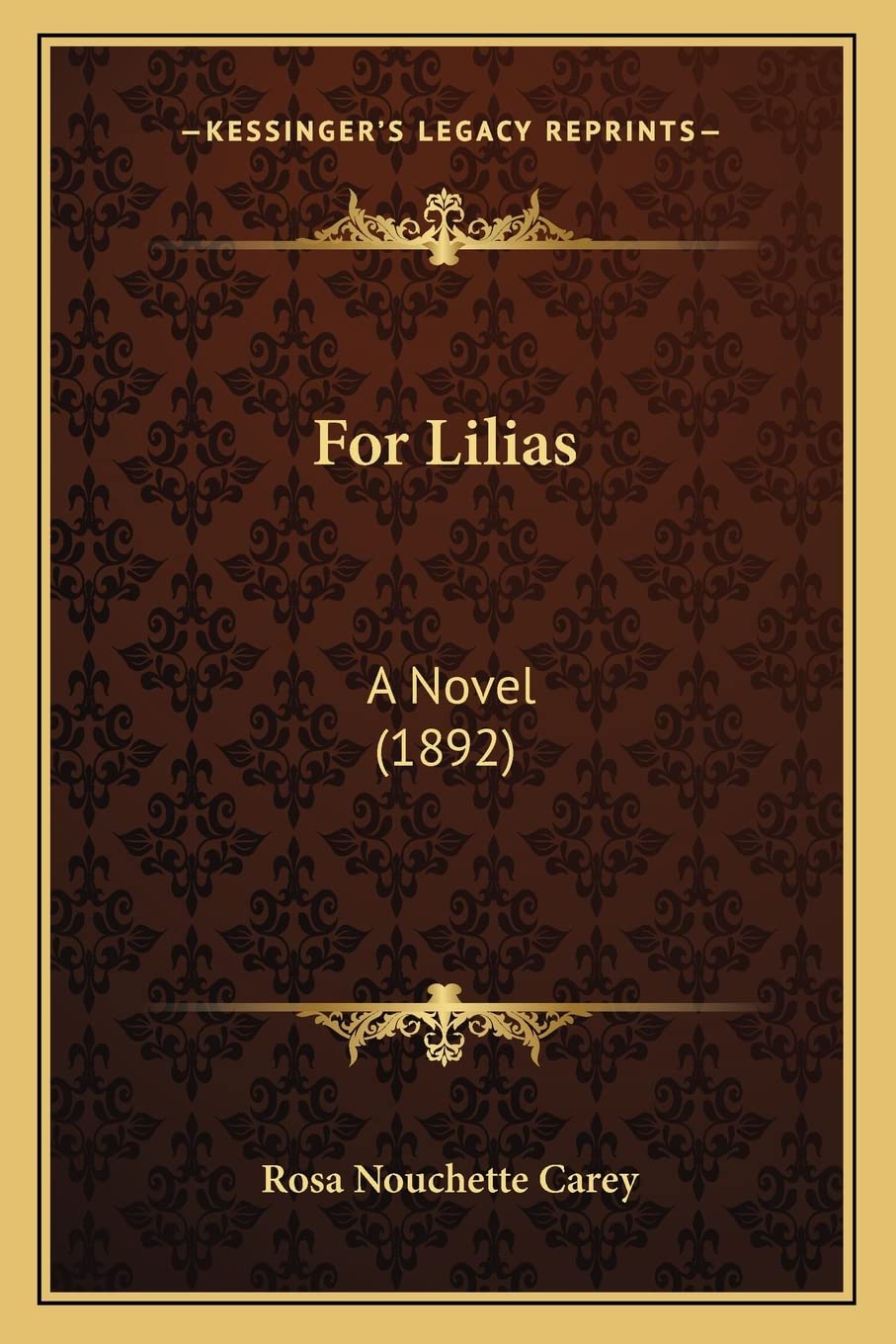 For Lilias: A Novel (1892) Contemporary literature