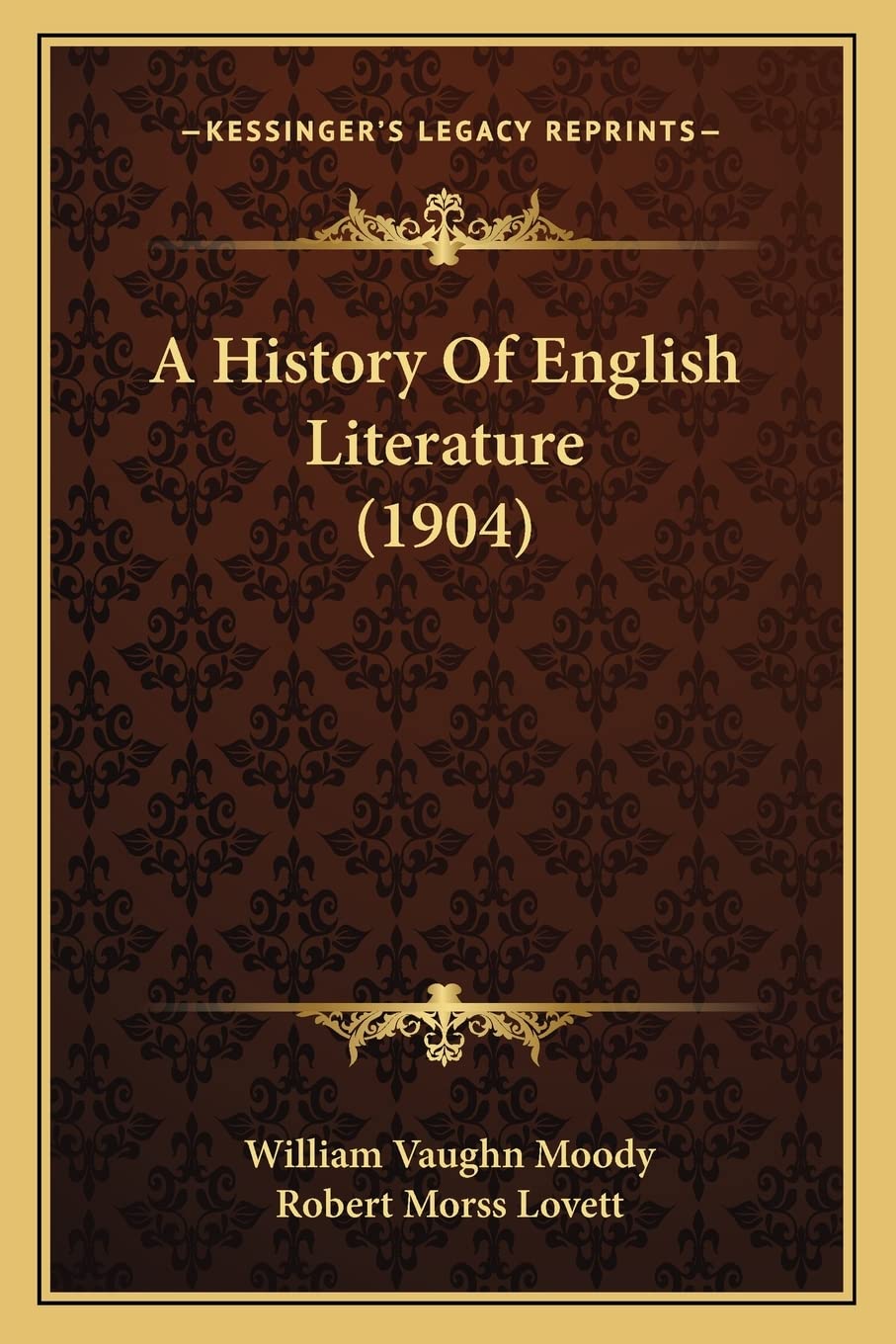 A History Of English Literature (1904) Contemporary literature
