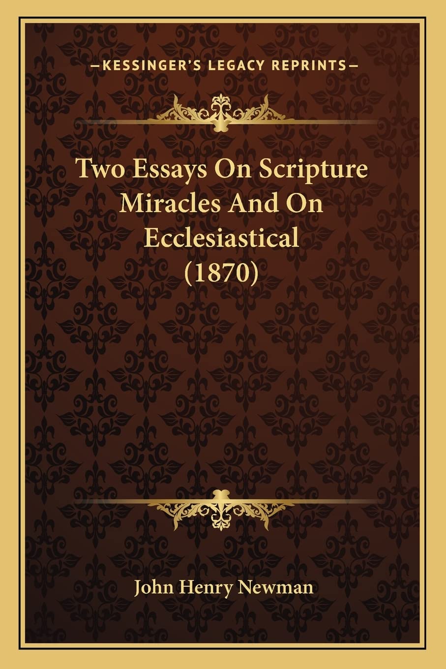 Product Image: Two Essays on Scripture Miracles and on Ecclesiastical (1870two Essays on Scripture Miracles and on Ecclesiastical (1870) )