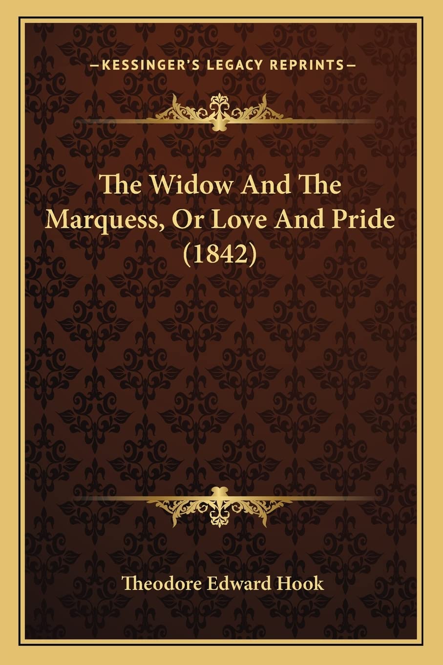 The Widow And The Marquess, Or Love And Pride (1842) Contemporary literature