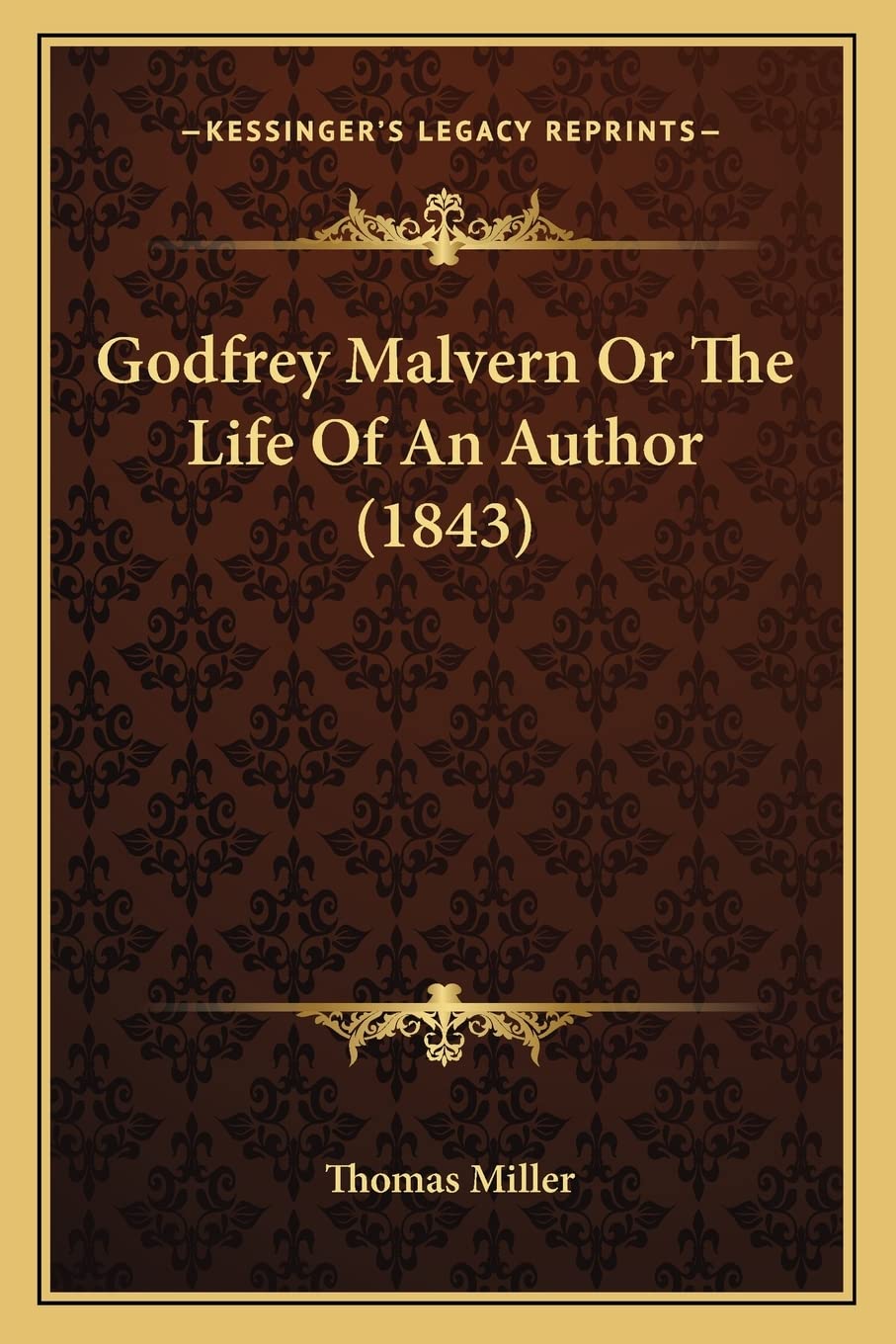 Godfrey Malvern Or The Life Of An Author (1843) Contemporary literature