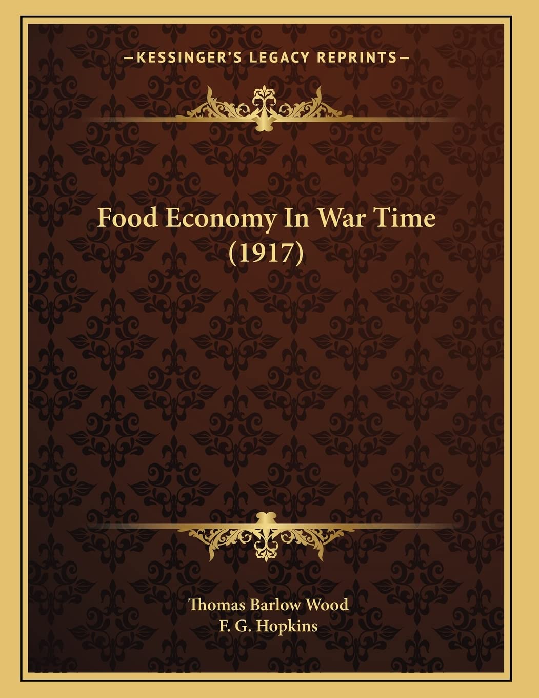 Food Economy In War Time (1917) Contemporary literature