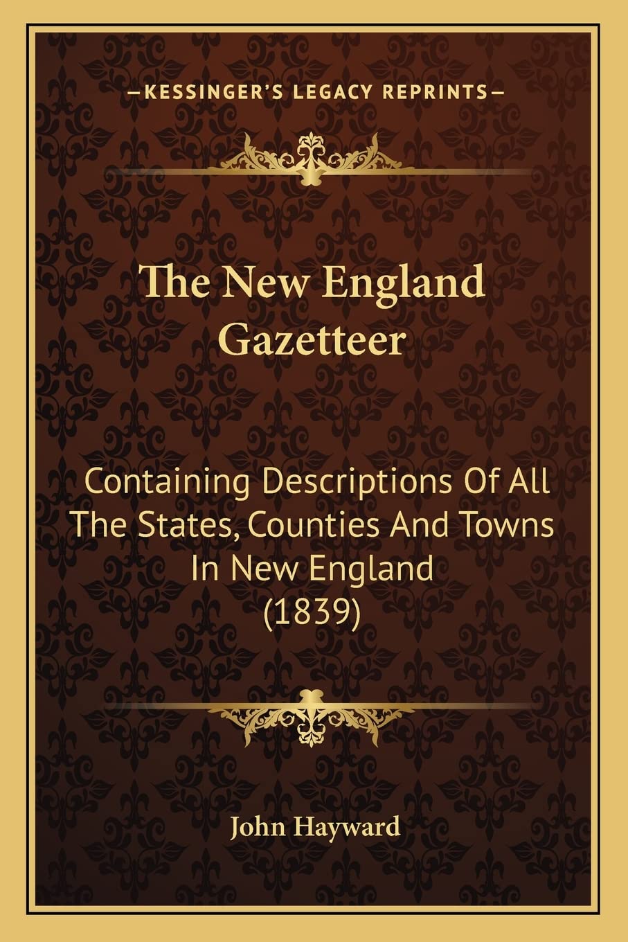 The New England Gazetteer: Containing Descriptions Of All The States, Counties And Towns In New England (1839) Contemporary literature Books