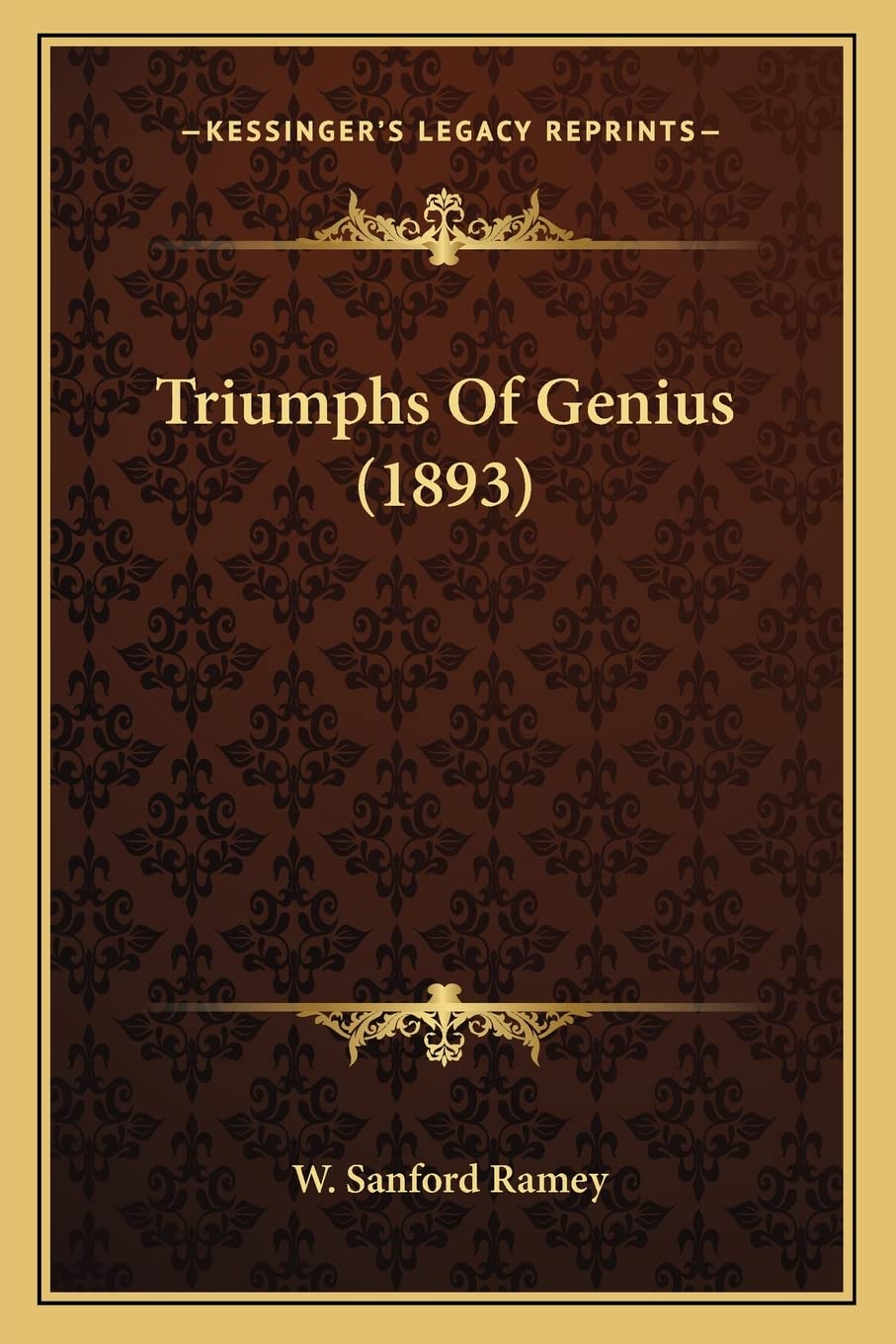 Triumphs Of Genius (1893) Contemporary literature