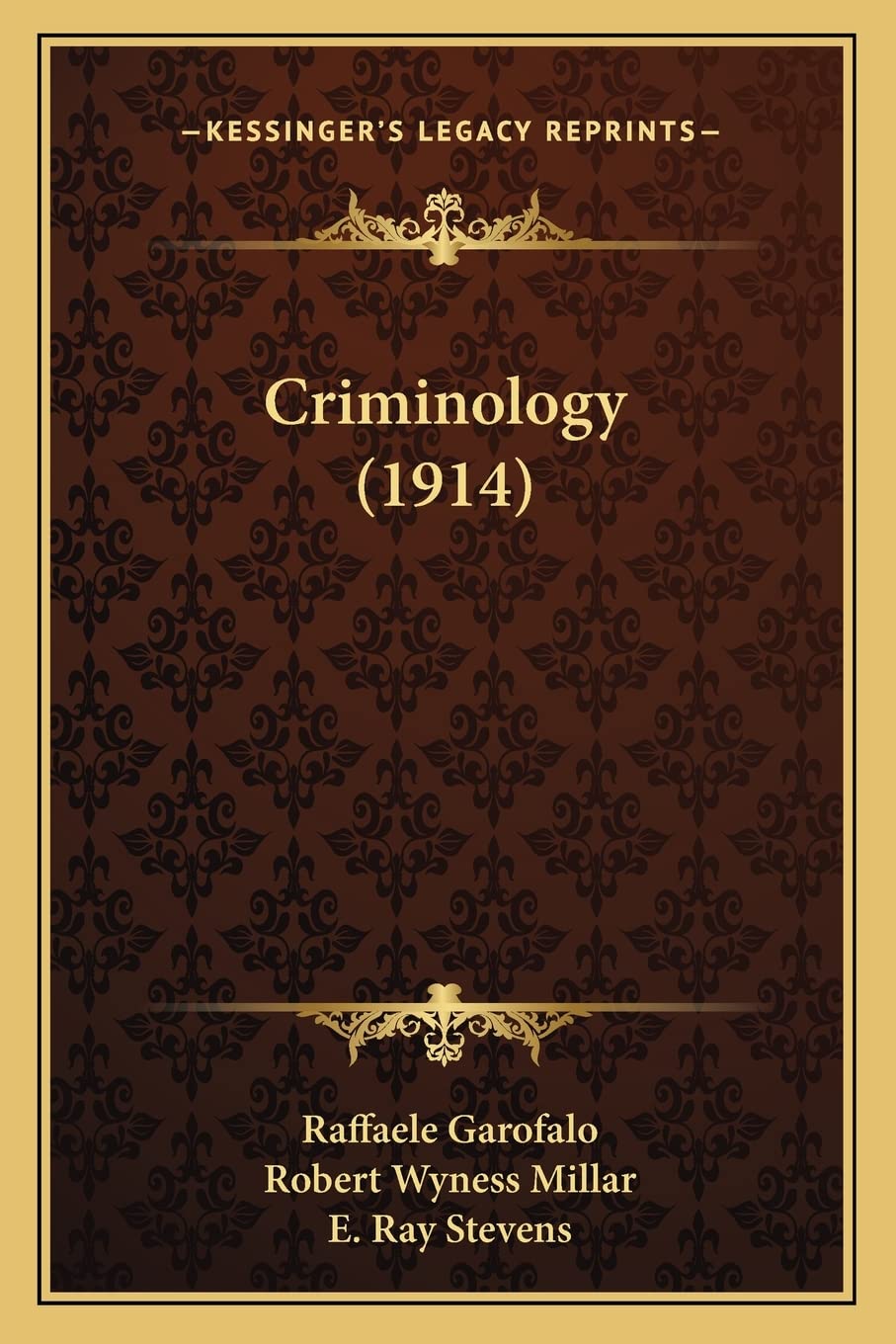 Criminology (1914) Law
