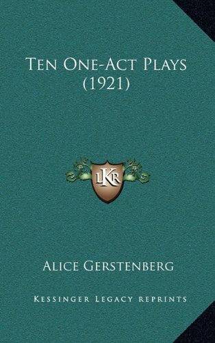 Product Image: Ten One-Act Plays (1921)