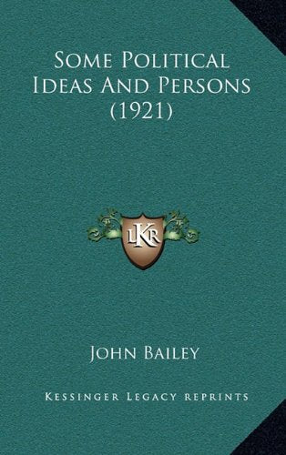 Product Image: Some Political Ideas And Persons (1921)