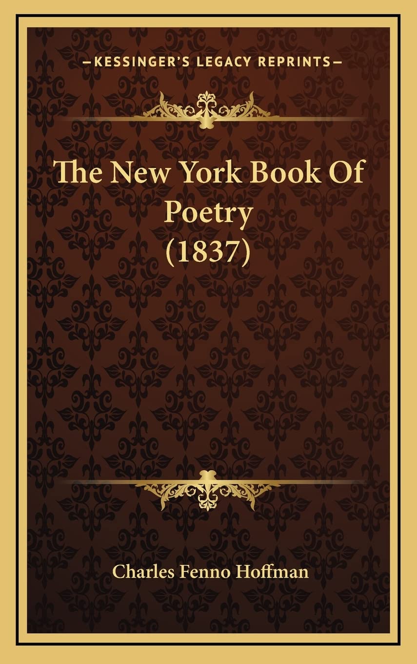 The New York Book Of Poetry (1837) Poetry