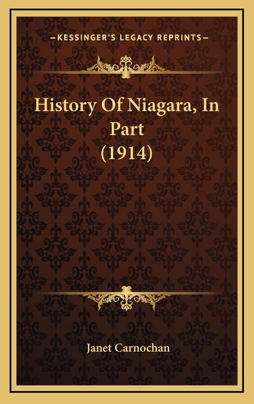 History Of Niagara, In Part (1914) Contemporary literature