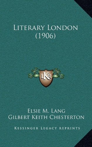 Literary London (1906) Contemporary literature