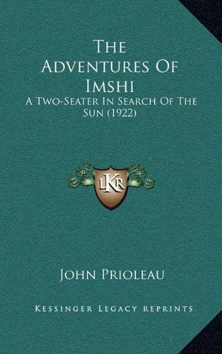 The Adventures Of Imshi: A Two-Seater In Search Of The Sun (1922) Contemporary literature