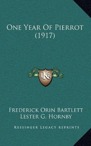 One Year Of Pierrot (1917) Contemporary literature