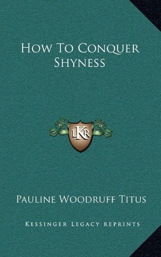 How To Conquer Shyness Contemporary literature