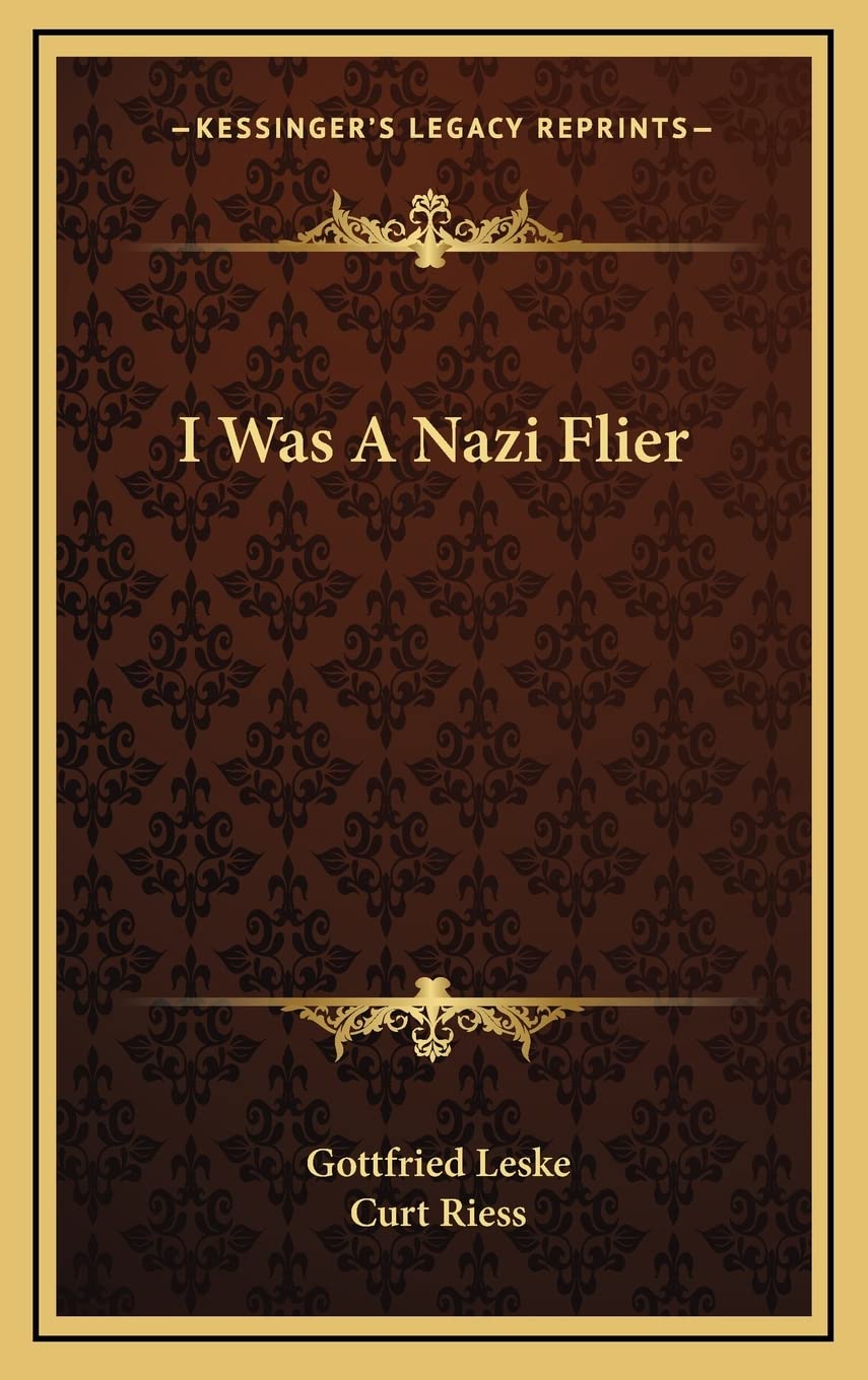 I Was A Nazi Flier Contemporary literature