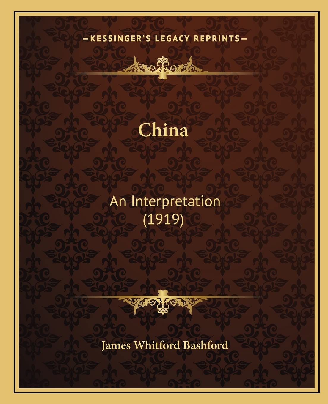 Product Image: China: An Interpretation (1919)