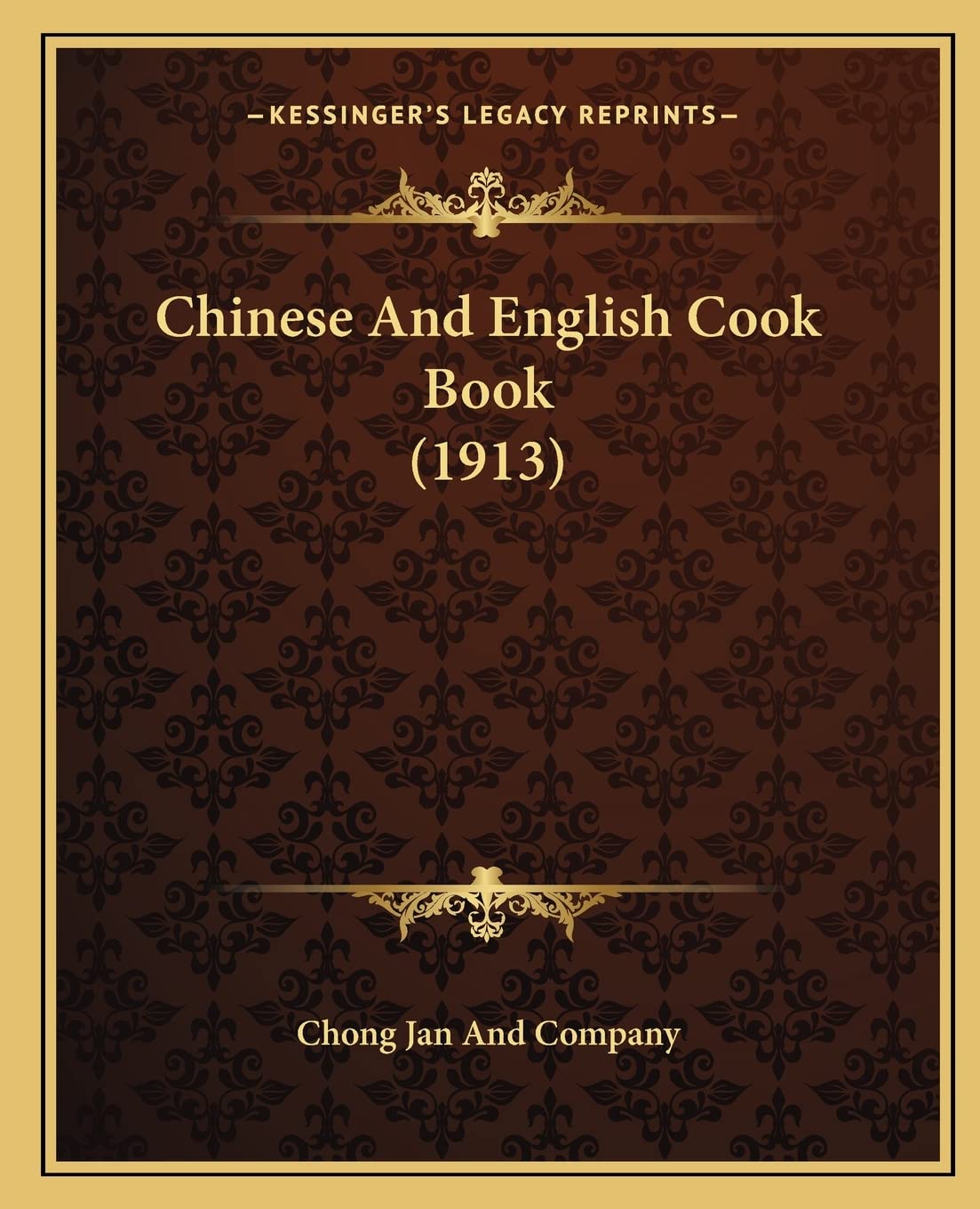 Chinese And English Cook Book (1913) Contemporary literature