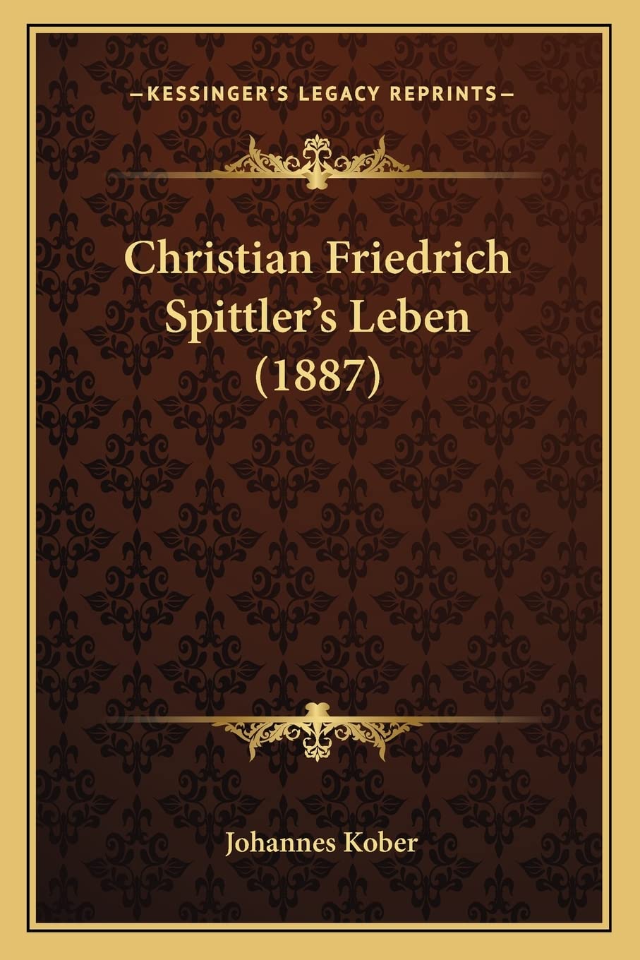 Christian Friedrich Spittler's Leben (1887) Contemporary literature