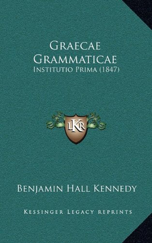 Product Image: Graecae Grammaticae: Institutio Prima (1847)