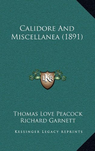 Product Image: Calidore And Miscellanea (1891)