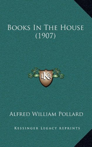 Books In The House (1907) Contemporary literature