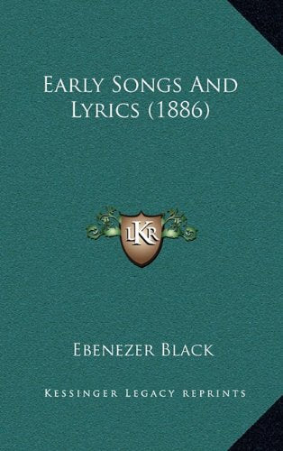 Early Songs And Lyrics (1886) Contemporary literature