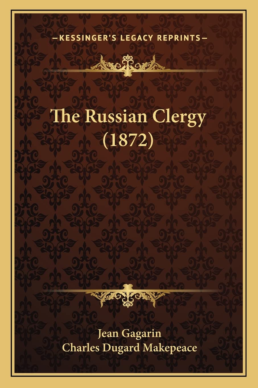 The Russian Clergy (1872) Contemporary literature