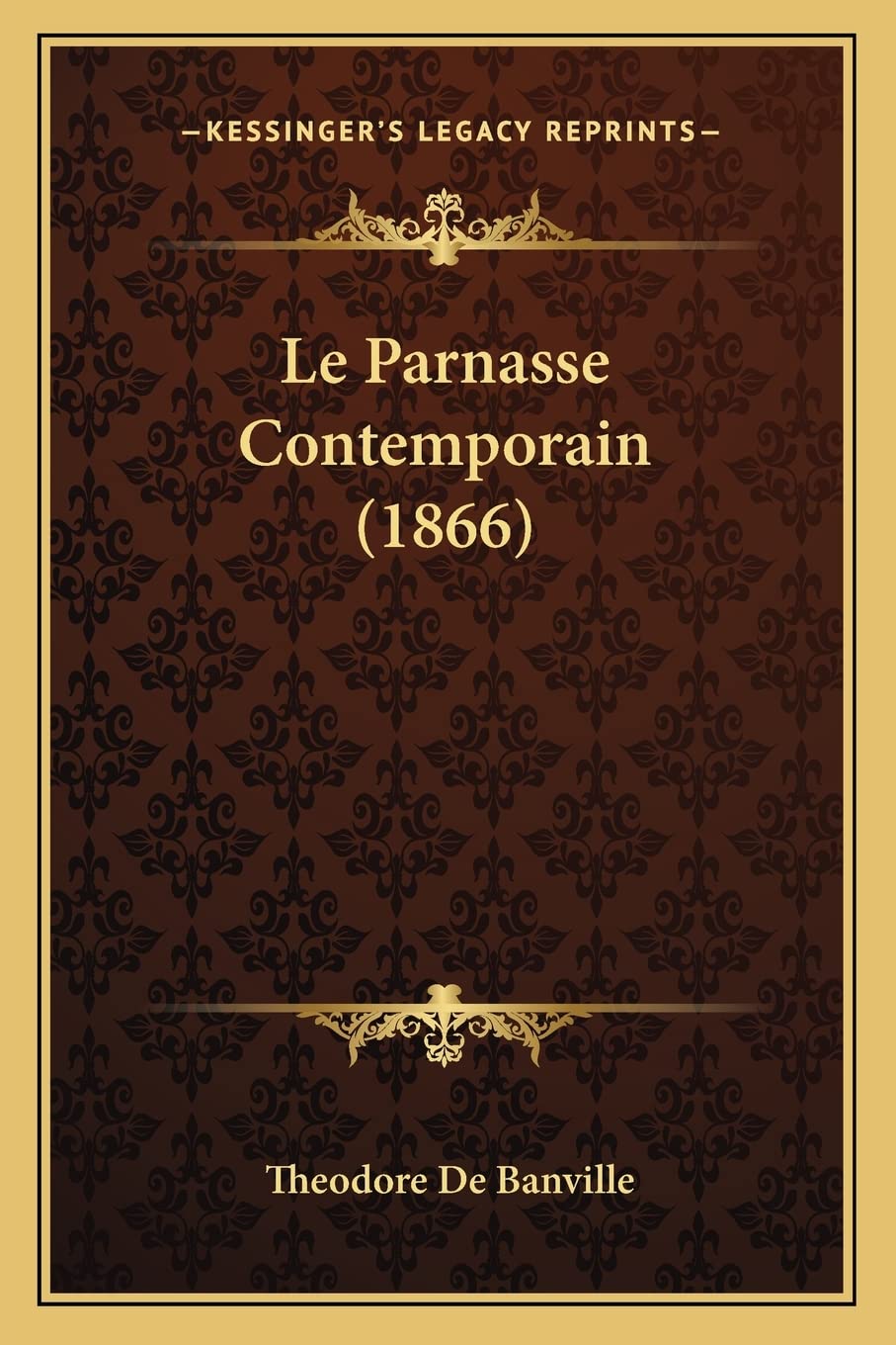 Le Parnasse Contemporain (1866) Poetry