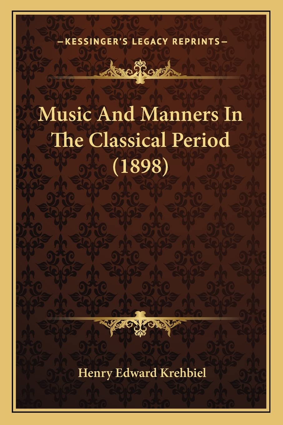 Music And Manners In The Classical Period (1898) Law