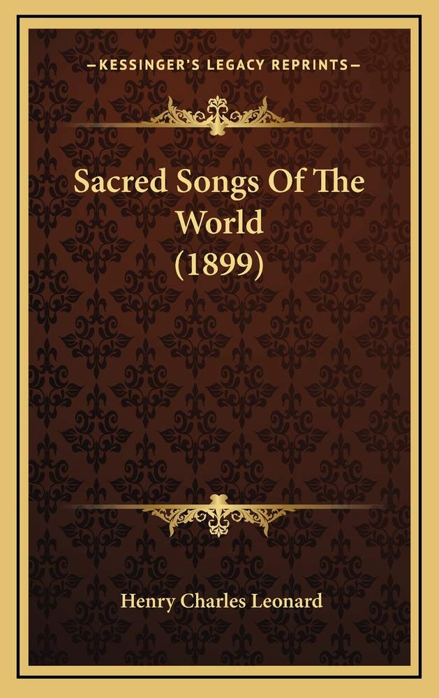 Sacred Songs Of The World (1899) Contemporary literature