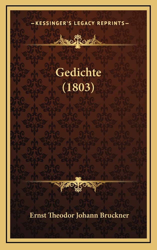 Gedichte (1803) Contemporary literature