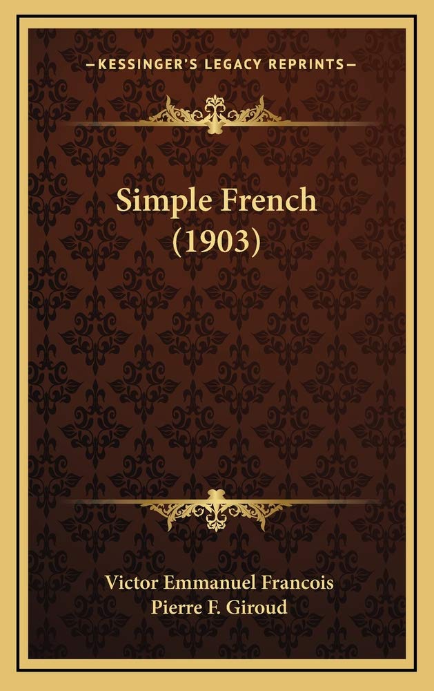 Simple French (1903) Contemporary literature