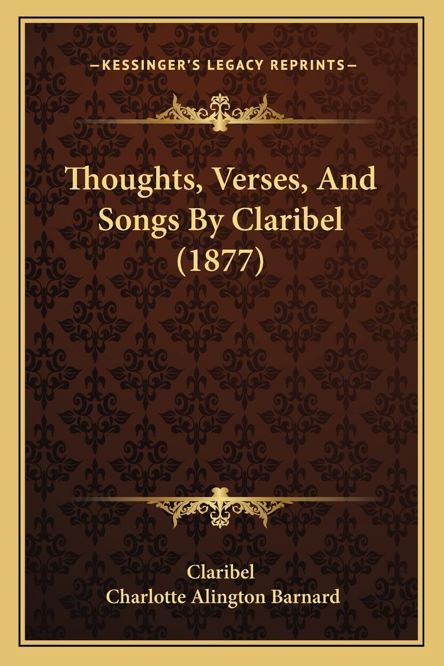 Thoughts, Verses, And Songs By Claribel (1877) Poetry