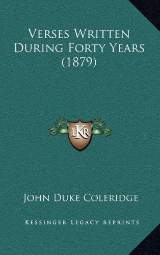 Verses Written During Forty Years (1879) Contemporary literature
