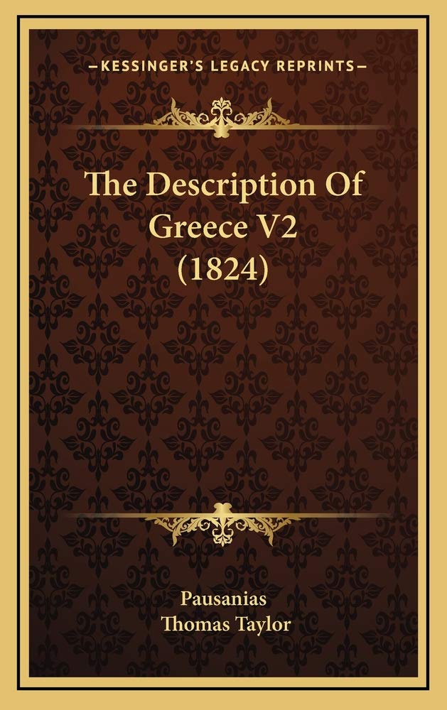 The Description Of Greece V2 (1824) Contemporary literature