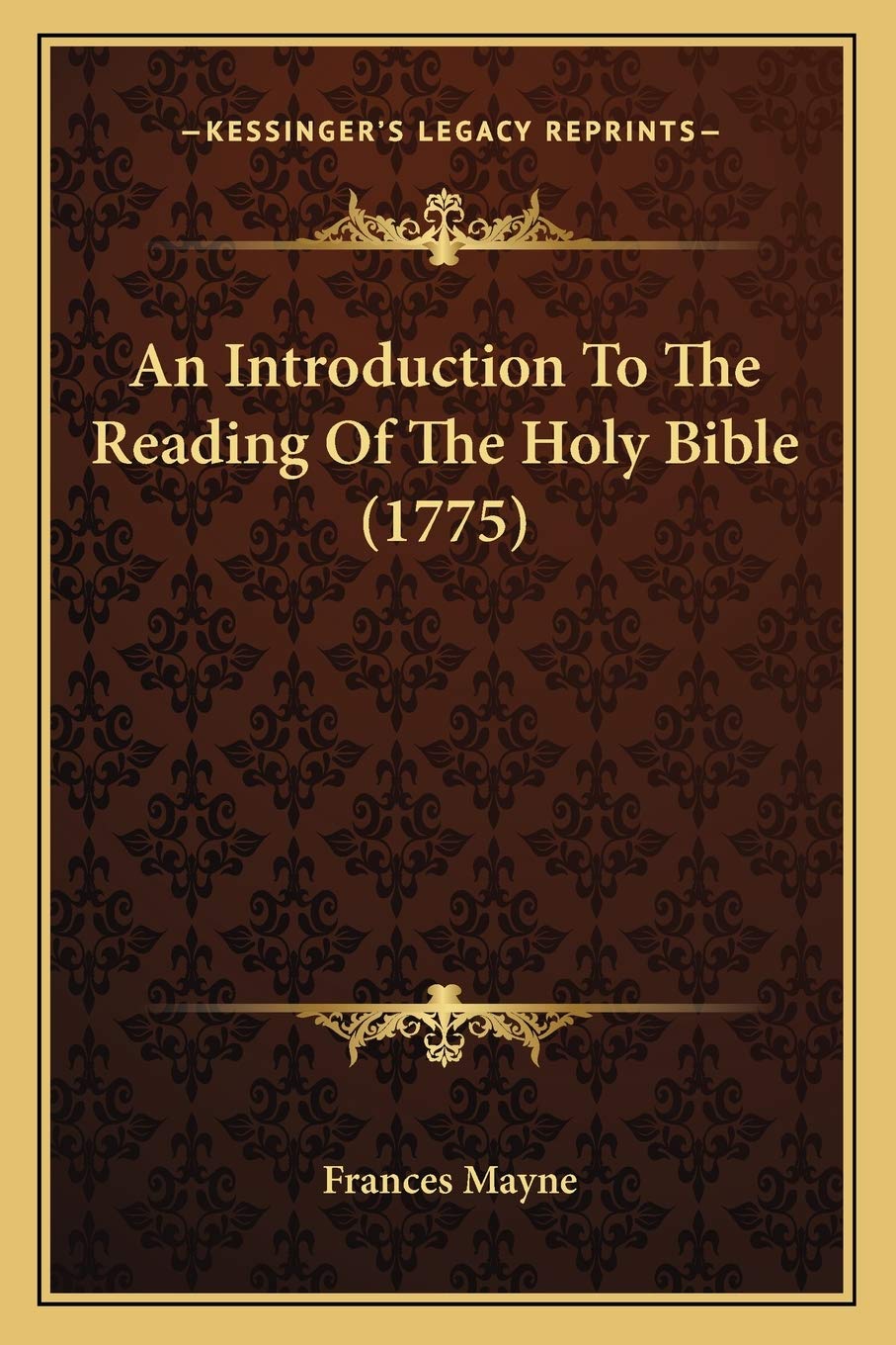 An Introduction To The Reading Of The Holy Bible (1775) Contemporary literature